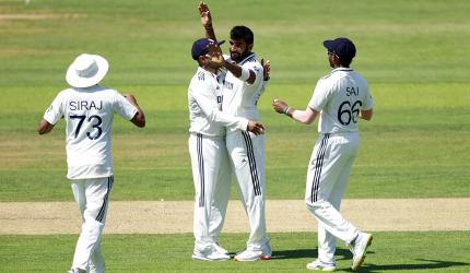 PIX: Bumrah bags five but England post challenging 387