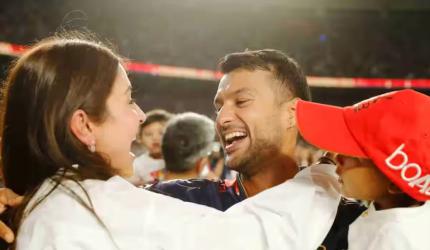 PIX: IPL Champs RCB Celebrate With Families