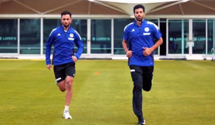 Team India's first training session in UK
