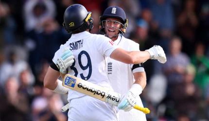 PIX: Duckett slams century as England outclass India