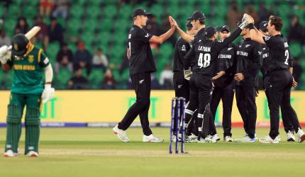 CT 2025 PIX: NZ crush SA; set up final vs India