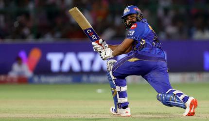 IPL PIX: Rohit, Rickelton power MI to 217 vs RR
