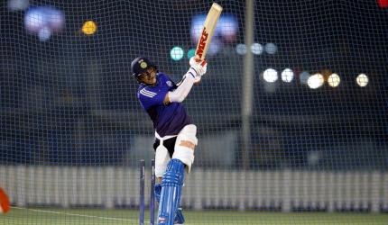 Shubman Gill sweats it out alone in the nets
