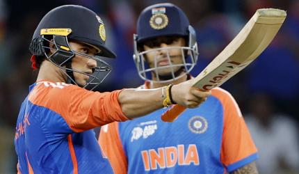 Abhishek, Tilak, Sanju propel India past 200 vs SL