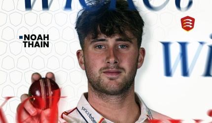 Noah Thain first injury substitute in English county cricket