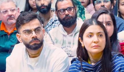 Virat Kohli, Anushka Sharma Visit Vrindavan Ashram