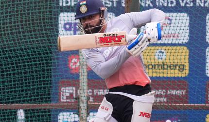PIX: Kohli, Rohit hit the nets hard ahead of NZ ODIs
