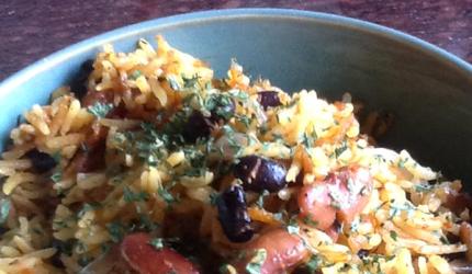 Quick fix recipe: How to make Red and Black Bean Rice 