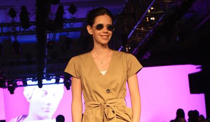 Spotted: Kalki, Nargis at fashion week