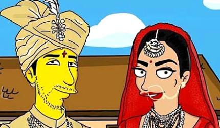 Priyanka, Nick get their Simpsons caricatures