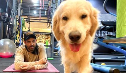 Hrithik Roshan and his pet enjoy self-isolation