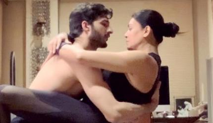 Couple Goals! Sushmita's HOT yoga with Rohman