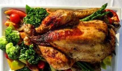 Recipes: Roast Chicken, Cheese Soup, Lamb on Skewers