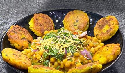 Recipe: Nadiya's Ragda Pattice 