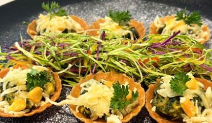 Recipe: Palak Corn Tarts