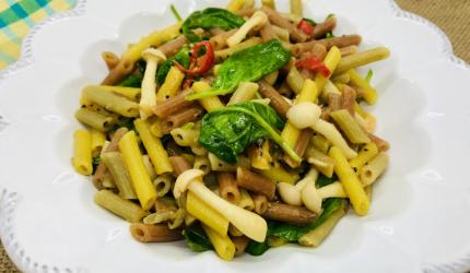 Recipe: Penne With Spinach & Veggies