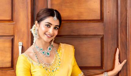 Navratri, Day 4: Pooja, Kriti Shine Bright in Yellow
