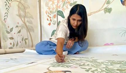The Girl Who Hand-Painted Alia's Cannes Outfit