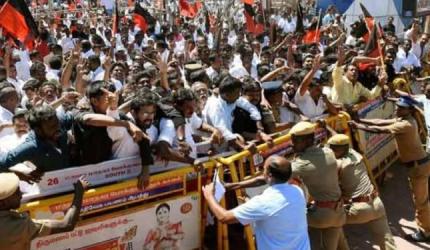 Former Governor, TN BJP chief detained during protest