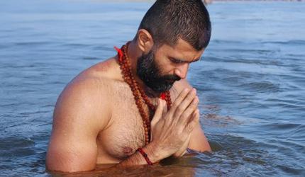 Vijay Deverakonda At Maha Kumbh Mela