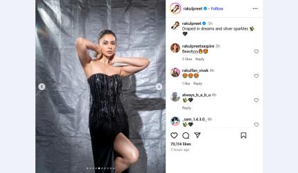 Rakul Is Draped In Dreams
