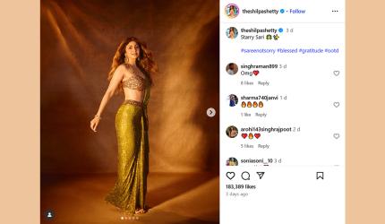 Like Shilpa's Starry Sari?