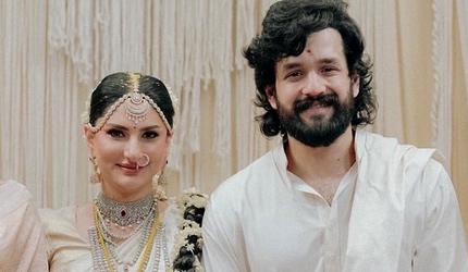 PIX: Akhil Akkineni, Zainab Ravdjee Wed