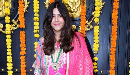 Nargis-Nimrat's Ganpati Celebrations At Ektaa's Home