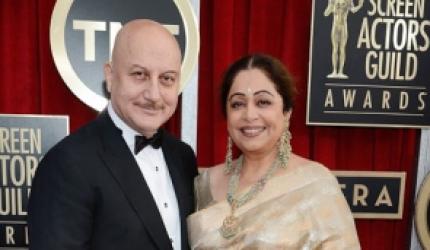 Anupam Kher laughs off protests by BJP workers against wife Kirron