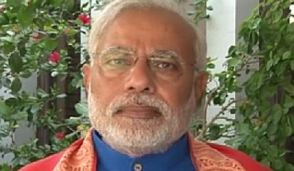 Controversy over Modi's video message to voters