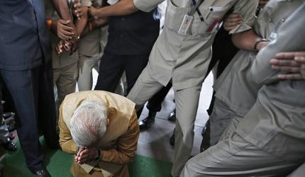 PHOTOS: When Modi first stepped into Parliament 