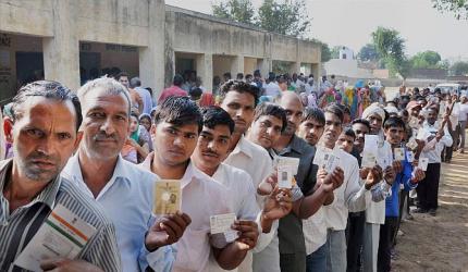 Maharashtra, Haryana record brisk polling as voters make last-hour dash