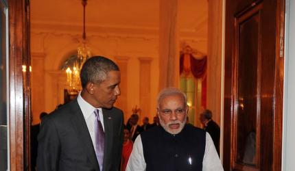 President Obama greets Modi in Gujarati at White House