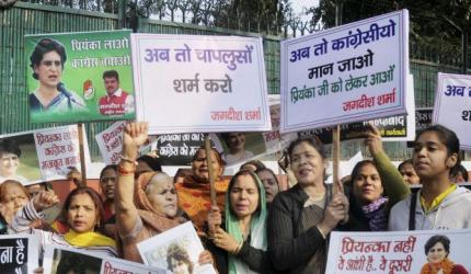 She's back: 'Priyanka lao, party bachao' posters seen outside Congress office