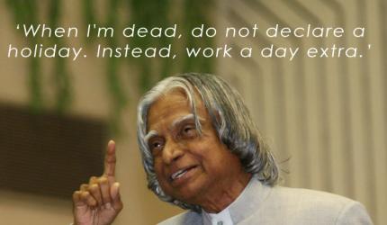 15 inspiring quotes by Bharat Ratna Dr Abdul Kalam