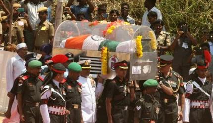 'People's President' Kalam laid to rest with full state honours