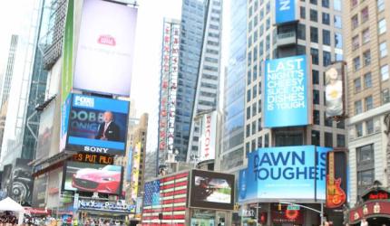 PHOTOS: When New York's Time Square turned into yoga square