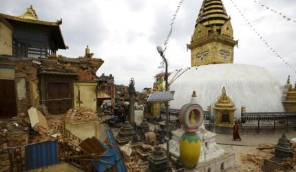 Nepal quake damages world's oldest Buddhist shrine