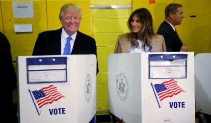 PHOTOS: Trump, Hillary cast their ballots