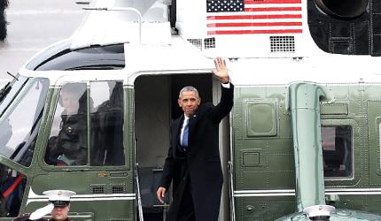 You proved the power of hope, says Obama before flying off from Washington