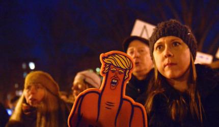 PHOTOS: Trump travel ban protests spread from US to UK