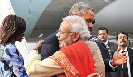 Vote: Modi's Obama hug vs Modi's Trump hug