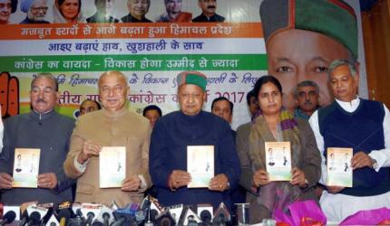 Cong releases poll manifesto for Himachal; woos farmers, students