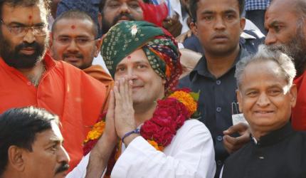 In Gujarat, Rahul promises farm loan waiver, free college education