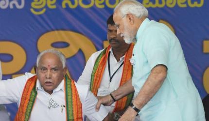 In Shikaripura, discussions centre around Yeddyurappa's 'fading glory'