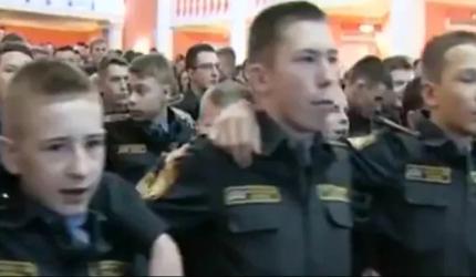 WATCH: Russian cadets sing Hindi patriotic song
