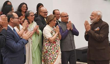 PM assures Kashmiri Pandits of new Kashmir in Houston