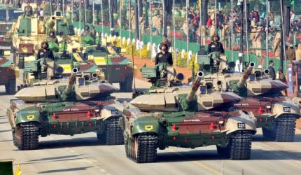 India's military spending = $71.1 bn; China's =$261 bn