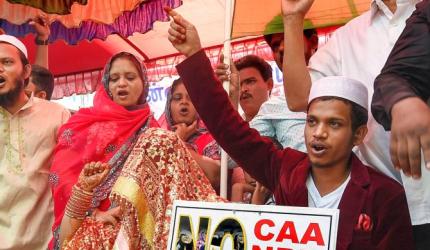 Chennai couple gets married at anti-CAA protest venue
