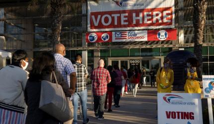 US sees record voter turnout in Trump-Biden clash